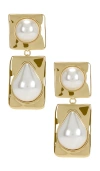 Retroféte Savannah Pearl Drop Earring In Gold