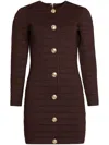 Retroféte Saylor Dress Metallic Earth In Brown