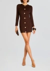 Retroféte Saylor Dress Metallic Earth In Metallic Earth