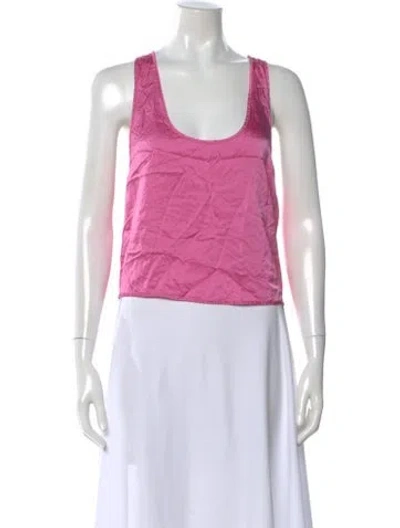Pre-owned Retroféte Scoop Neck Sleeveless Top In Pink