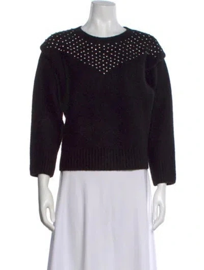 Pre-owned Retroféte Scoop Neck Sweater In Black
