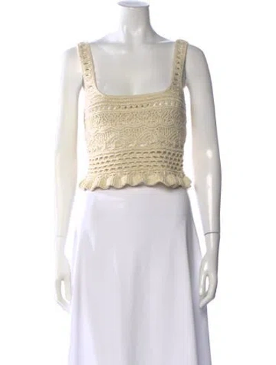 Pre-owned Retroféte Scoop Neck Sweater In Neutral