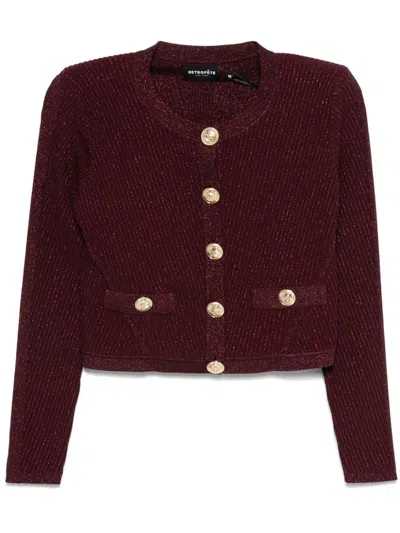 Retroféte Sephira Cardigan In Red