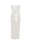 Retroféte Sequin-embellished Midi Dress In White