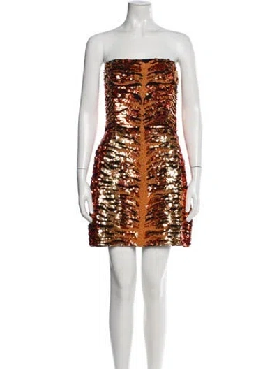 Pre-owned Retroféte Sequin Mini Dress In Black