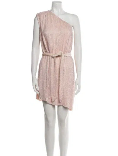 Pre-owned Retroféte Sequin Mini Dress In Pink