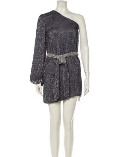 Pre-owned Retroféte Sequin Mini Dress In Silver