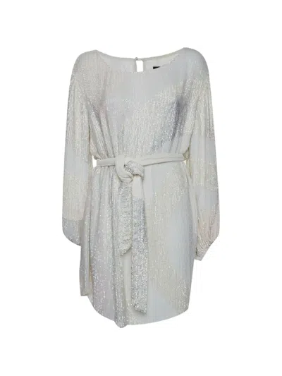 Pre-owned Retroféte Sequin Mini Dress In White