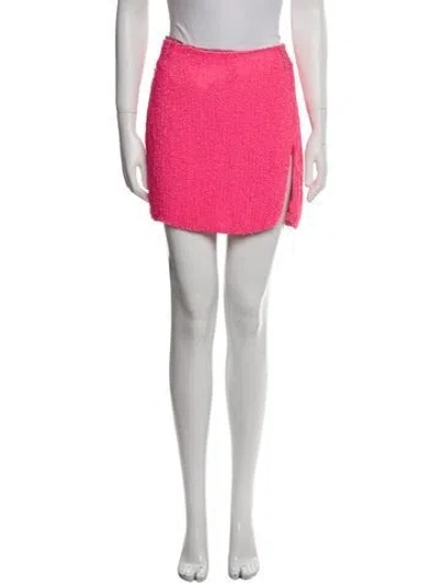 Pre-owned Retroféte Sequin Mini Skirt In Pink