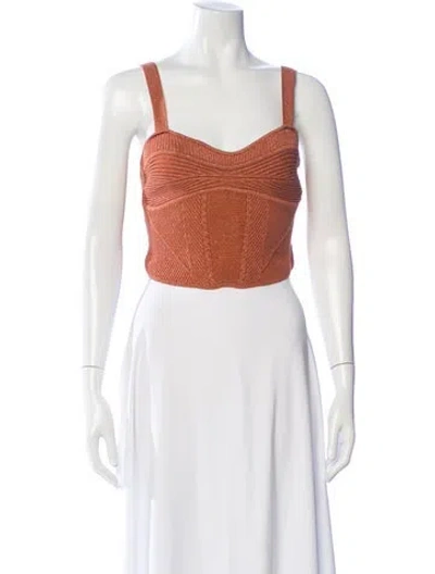 Pre-owned Retroféte Sequin V-neck Crop Top W/ Tags
