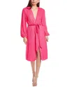 Retroféte Sequin Wrap Dress In Pink