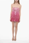 RETROFÉTE SEQUINED ANASTASIA STRAPLESS MINI DRESS