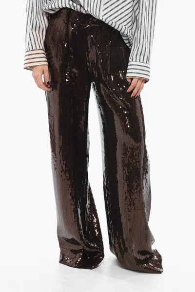 Retroféte Sequined Trinity Palazzo Pants