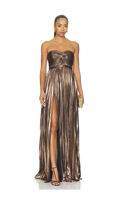 Retroféte Serita Dress In Brown