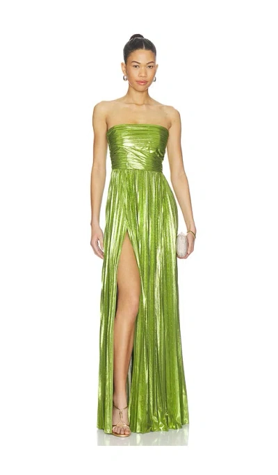 Retroféte Sevyn Maxi Dress In Green