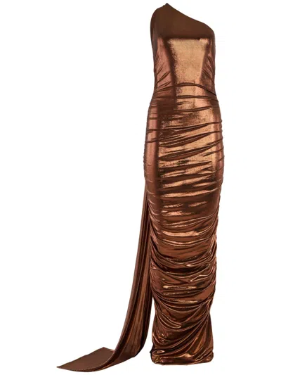 Retroféte Shannon Dress In Brown