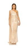 Retroféte Kleid Shannon In Metallic Gold
