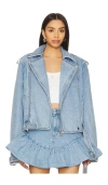 Retroféte Shay Denim Jackets In Blue Cotton In Bleeker