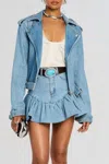Retroféte Shay Denim Jacket In Bleeker In Blue