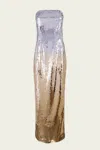 Retroféte Sheeba Sequin Dress In Silver Gold