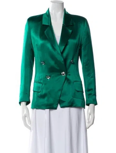 Pre-owned Retroféte Silk Evening Jacket In Green