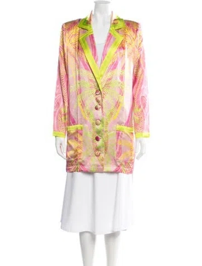 Pre-owned Retroféte Silk Floral Print Evening Jacket W/ Tags In Multi