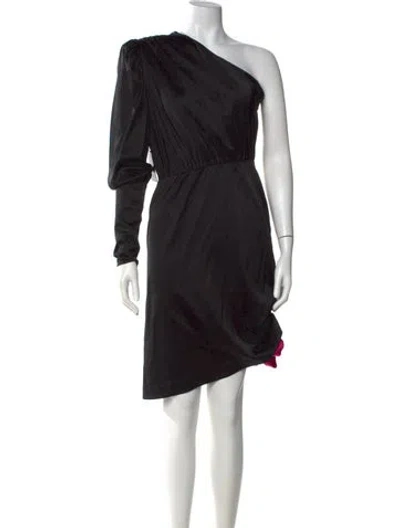 Pre-owned Retroféte Silk Knee-length Dress W/ Tags In Black