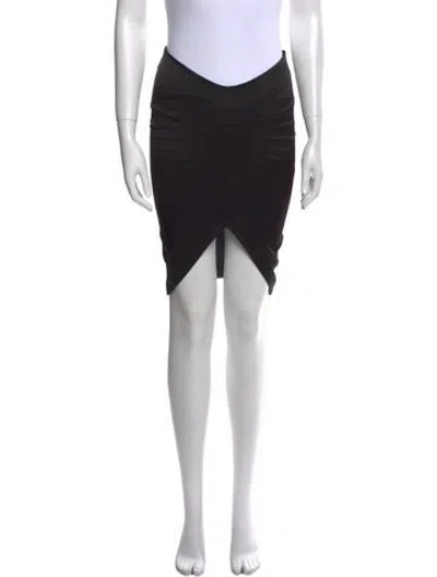 Pre-owned Retroféte Silk Knee-length Skirt In Black