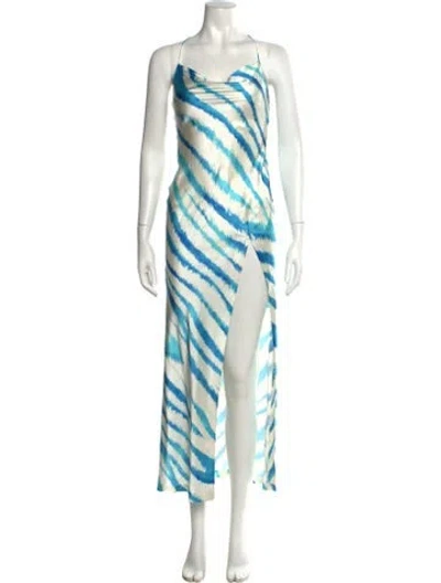 Pre-owned Retroféte Silk Long Dress In Black