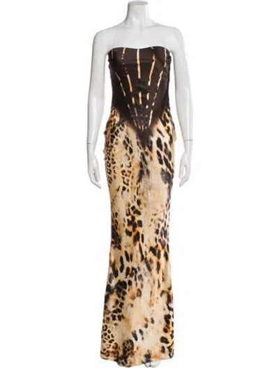 Pre-owned Retroféte Silk Long Dress In Multi