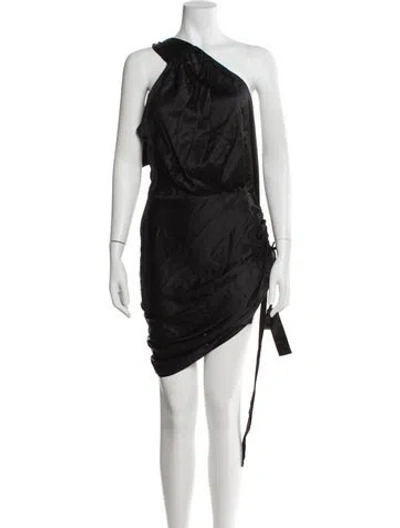 Pre-owned Retroféte Silk Midi Length Dress W/ Tags In Black
