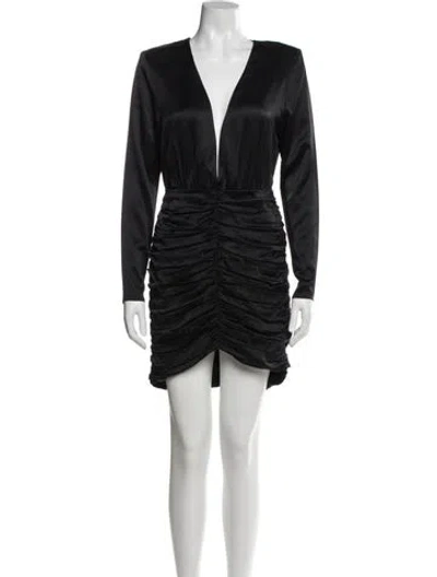 Pre-owned Retroféte Silk Mini Dress In Blue