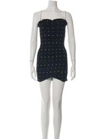Pre-owned Retroféte Silk Mini Dress In Multicolor