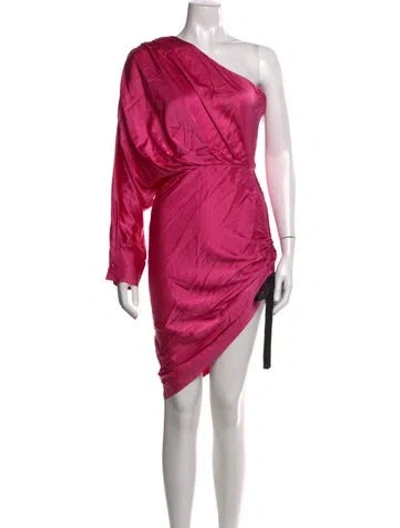 Pre-owned Retroféte Silk Mini Dress In Pink