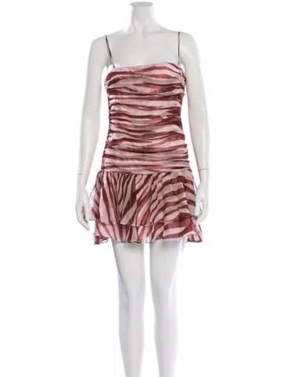 Pre-owned Retroféte Silk Mini Dress W/ Tags In Pink