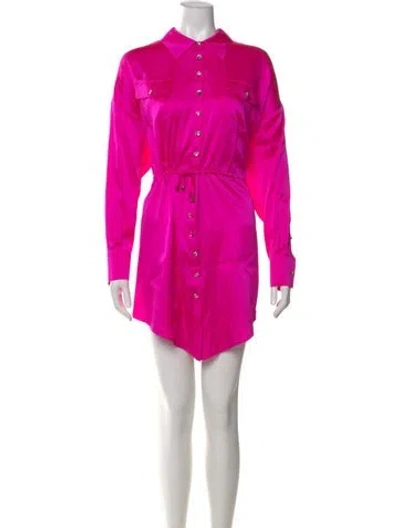 Pre-owned Retroféte Silk Mini Dress W/ Tags In Pink