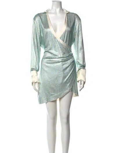 Pre-owned Retroféte Silk Mini Dress In White