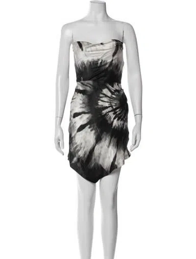 Pre-owned Retroféte Silk Mini Dress In White