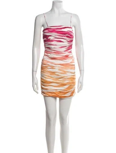 Pre-owned Retroféte Silk Mini Dress In White