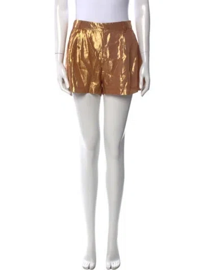 Pre-owned Retroféte Silk Mini Shorts In Silver
