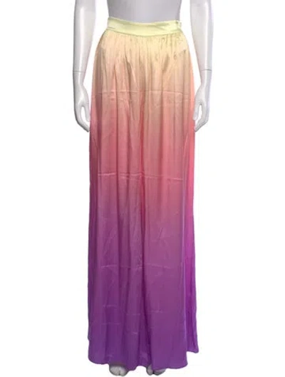 Pre-owned Retroféte Silk Wide Leg Pants In Purple