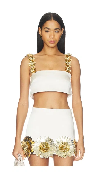 Retroféte Oberteil Sinead In White