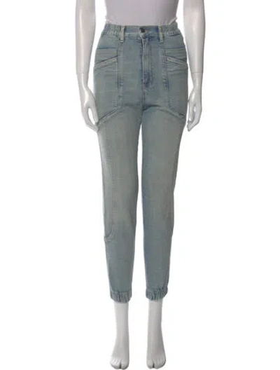 Pre-owned Retroféte Skinny Leg Pants In Blue