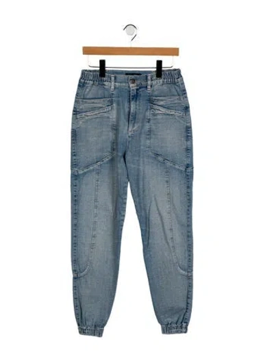 Pre-owned Retroféte Skinny Leg Pants In Blue
