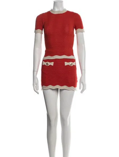 Pre-owned Retroféte Skirt Set In Red