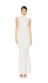 Retroféte Skylar Dress In Metallic White