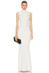 Retroféte Skylar Dress In Metallic Winter White