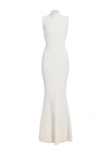 Retroféte Skylar Dress In Metallic Winter White