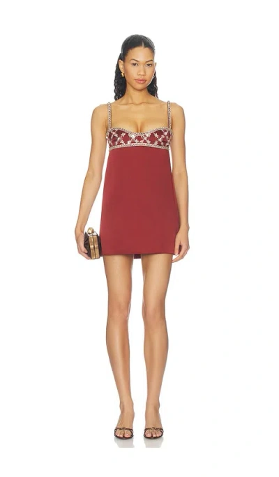 Retroféte Solere Dress In Red