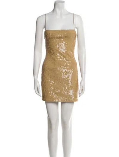 Pre-owned Retroféte Square Neckline Mini Dress W/ Tags In Neutral